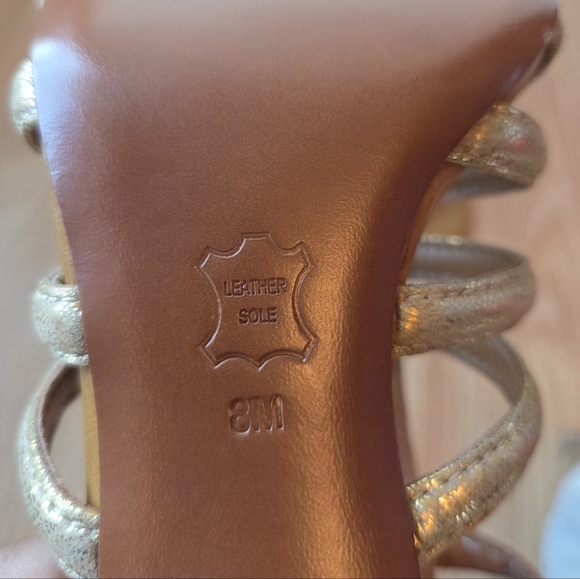 Tory Burch Charlene Womens Size 8M Brown Ankle Strap Gladiator High Heel Sandals - Picture 11 of 12